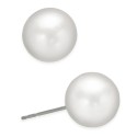 14k Gold Cultured Freshwater Pearl Stud Earrings (9mm)