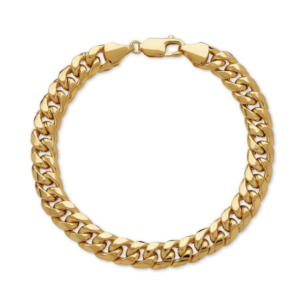 Men's Cuban Link Bracelet in 10k Gold