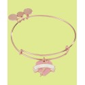 Rose Gold-Tone Charm Bangle Bracelet