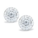 Crystal Pave Stud Earrings