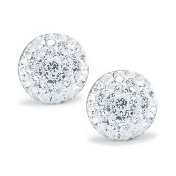 Crystal Pave Stud Earrings