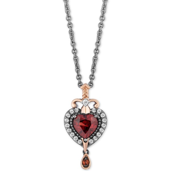 Diamond (1/6/ ct) Pendant Necklace & 14k Rose Gold