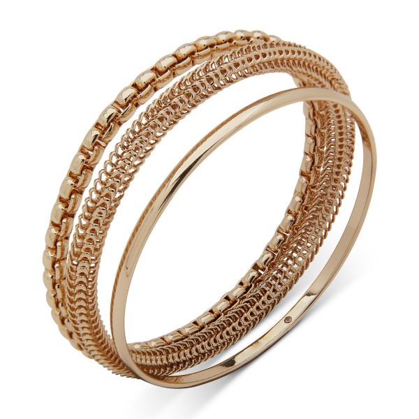 Gold-Tone 3-Pc. Set Bangle Bracelet