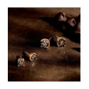 Chocolate Diamond Stud Earrings (1/4 ct) in 14k Rose Gold