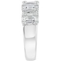 Diamond Baguette Cluster Ring (1-1/4 ct) in 18k White Gold