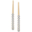 Diamond Threader Earrings (1/6 ct) in 14k Gold