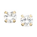 14k Gold Cubic Zirconia Stud