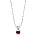 10k White Gold Red Diamond Necklace and Earring Set (1/4 ct)