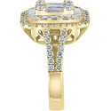 Diamond Cluster Statement Ring (2 ct) in 14k Yellow Gold