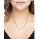 Oval Twist Link Necklace in 18K Gold Plated Brass