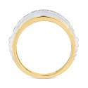 Men's Diamond Ring (1 ct) in Two-Tone 10k Gold & White Gold