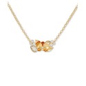 Gold-Tone Crystal Flower Statement Necklace, 16