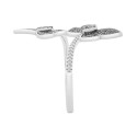 Diamond Butterfly Bypass Statement Ring (1/2 ct)