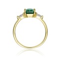 Sterling Silver 14k Yellow Gold Plated Ring