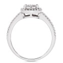 Cushion-Cut Diamond Promise Ring (1/4 ct)