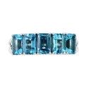 Blue Topaz Statement Ring (2-7/8 ct)