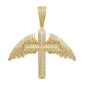 Cross Pendant (3/4 ct) in 10k Gold (Chain Not Included)