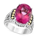 Pink Topaz Statement Ring (13-3/4 ct) & 18k Gold