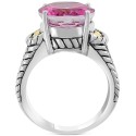 Pink Topaz Statement Ring (13-3/4 ct) & 18k Gold