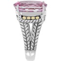 Pink Topaz Statement Ring (13-3/4 ct) & 18k Gold