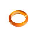 Dark orange jade stone ring