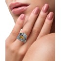 Multi-Gemstone Statement Ring (4-3/4 ct) & 18k Gold