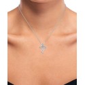 Diamond Accent Angel Heart Pendant Necklace