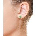 Green Quartz (1-9/10 ct) Stud Earrings in 14k Gold