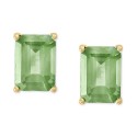 Green Quartz (1-9/10 ct) Stud Earrings in 14k Gold