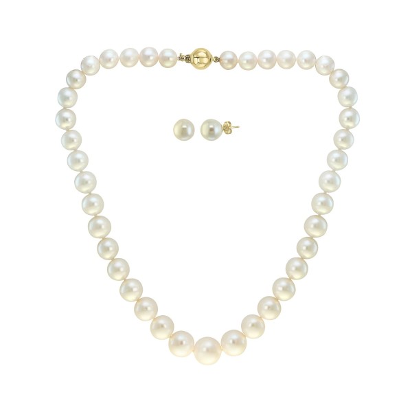 2-Pc. Set Cultured Freshwater Pearl (7-1/2-13mm) Strand Necklace