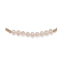 Polished Bead Stretch Bracelet in 18k Gold-Plated Sterling Silver