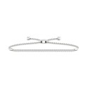 Diamond Slider Bracelet (1ct) in Rhodium-Plated Sterling Silver