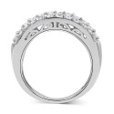 Diamond Multirow Statement Ring (3 ct) in 14k White Gold