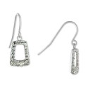 Crystal Geometric Drop Earrings