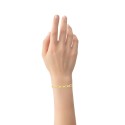 High Polished Link Chain Bracelet in 18K Gold Plated Brass