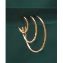 Polished Tube Small Hoop Earrings in Gold Vermeil