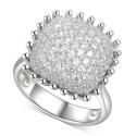 Cubic Zirconia Pavé Statement Ring