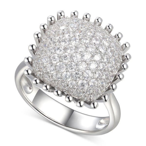 Cubic Zirconia Pavé Statement Ring