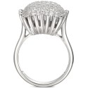 Cubic Zirconia Pavé Statement Ring