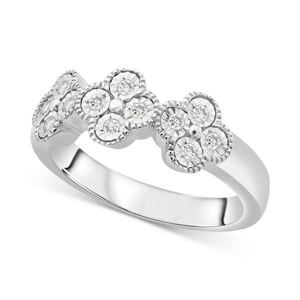 Diamond Quatrefoil Ring (1/6 ct)