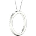 Diamond Circle Pendant Necklace (1/2 ct), 16