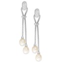 Cubic Zirconia Chain Drop Earrings